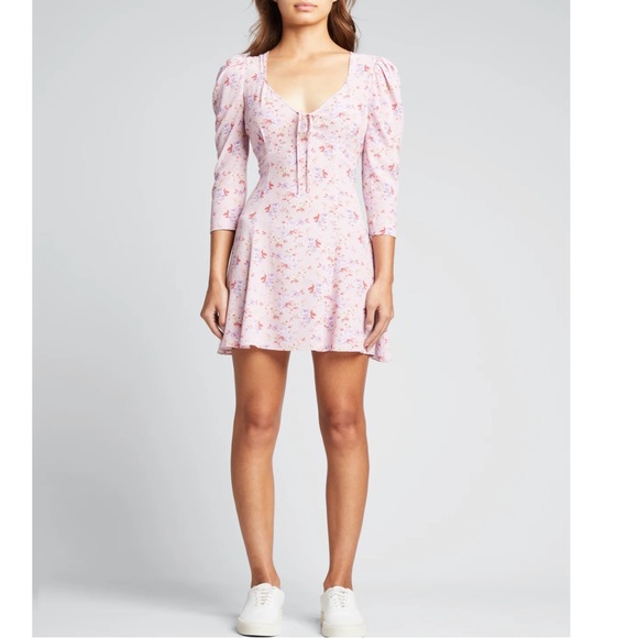 NWT Love Shack Fancy Juree Silk Dress - Picture 4 of 8